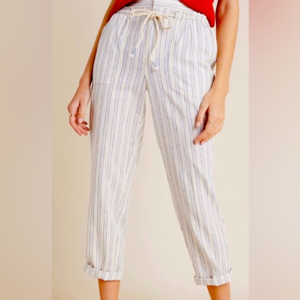 Anthropologie Seashore Linen Pants
